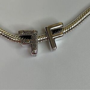 Sterling Silver Letter F Charm